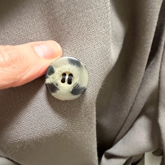 Vintage Holt Renfrew Wool blend Taupe Trench Coat with Waist Belt - Picture 5 of 10